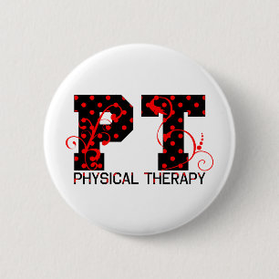 schwarze rote Tupfen Pints Button