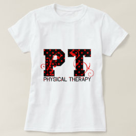 schwarze rote Tupfen Pints T-Shirt