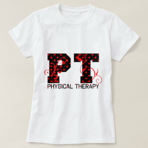 schwarze rote Tupfen Pints T-Shirt