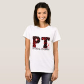 schwarze rote Tupfen Pints T-Shirt (Vorne ganz)
