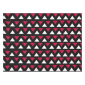 Schwarze, rote und weiße Dreiecke Tischdecke (Vorderseite (Horizontal))