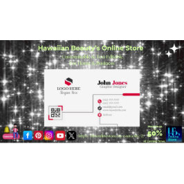 Schwarze, rote und weiße Visitenkarten 15 Pack mit Visitenkarte