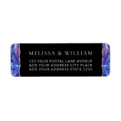 Schwarze Rücksendeadresse (Vorne)