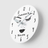 Schwarze Runde Wanduhr (Winkel)