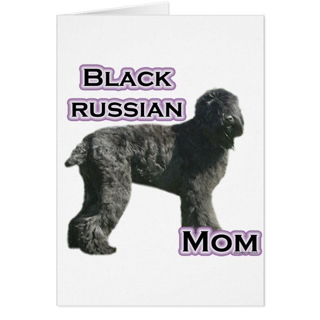 Schwarze Russische Terrier-Mama 4 (Vorne)