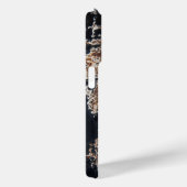 Schwarze Rusty Metal Grunge Foto Case-Mate iPhone Hülle (Rückseite / Rechts)