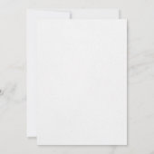 Schwarze Samt-Hochzeitseinladung Einladung (Rückseite)