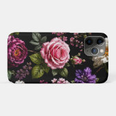 Schwarze Samt-Rose Case-Mate iPhone Hülle (Rückseite (Horizontal))