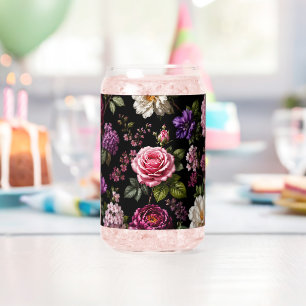 Schwarze Samt-Rose Dosenglas