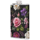 Schwarze Samt-Rose  Flachmann (Links)