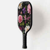 Schwarze Samt-Rose Pickleball Schläger (Links)
