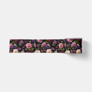 Schwarze Samt-Rose Ripsband