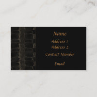 Schwarze Samt-Visitenkarte