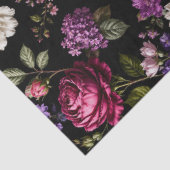 Schwarze Samtrose Seidenpapier (Detail)