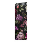 Schwarze Samtrose  Thermosbecher (Nach links gedreht)