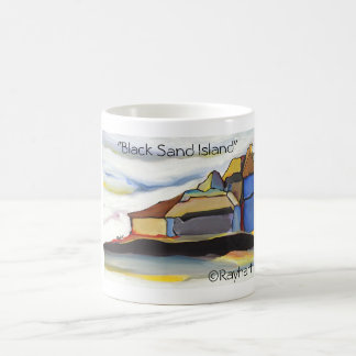 Schwarze Sand-Insel durch Rayhart Kaffeetasse