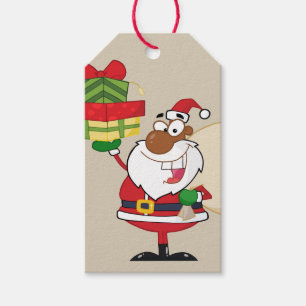 Schwarze Sankt, die Geschenk-Papiergeschenk-Umbau Geschenkanhänger