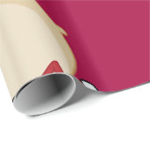 Schwarze Sankt mit Geschenken Geschenkpapier (Rolleneckpunkt)