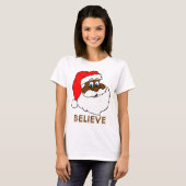 Schwarze Sankt T-Shirt (Vorne ganz)