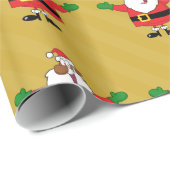 Schwarze Sankt umarmt Geschenk-Packpapier Geschenkpapier (Rolleneckpunkt)
