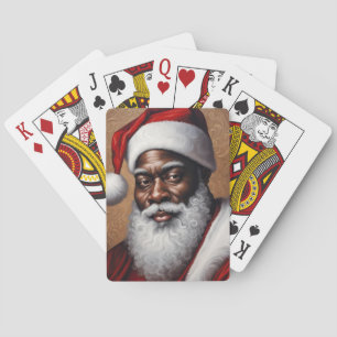 Schwarze Santa Spielkarten Poker, Pik Karten