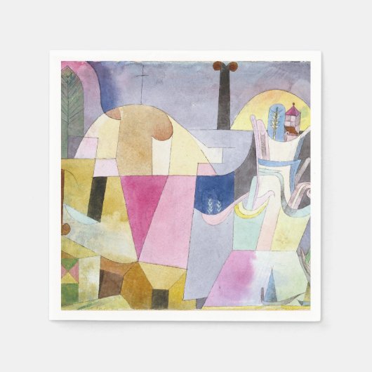 Schwarze Säulen in einer Landschaft 1919 von Paul Serviette (Vorderseite)