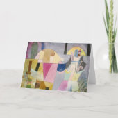 Schwarze Säulen in einer Landschaft | Paul Klee Karte (Vorderseite)