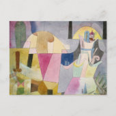 Schwarze Säulen in einer Landschaft | Paul Klee Postkarte (Vorderseite)