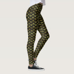 Schwarze Scallop Muschel Art Deco Retro Muster Leggings<br><div class="desc">Diese klassischen Retro-Leggings sind der Jazz-Zeit der 1920er Jahre würdig,  mit einer Jakobsmuschel-Muschel in den Imitaten Gold und Schwarz. Dieses inspirierte Art-Déco-Muster bringt Sie zurück in die Roaring-Zwanziger Jahre.</div>