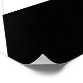 Schwarze Schachfiguren auf einem Schachbrett Poster (Ecke)