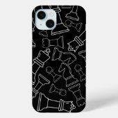 Schwarze Schachpartituren Case-Mate iPhone Hülle (Rückseite)