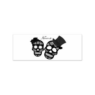 Schwarze Schädel Duo Thunder_Cove Gummistempel