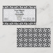 Schwarze Schädel-Visitenkarte Kairo-Fahrwerkes Visitenkarte (Vorne/Hinten)