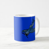 SCHWARZE SCHAF-GESCHWADER DES SEERÄUBER-F4U4 KAFFEETASSE (VorderseiteRechts)