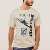 Schwarze Schaf-Geschwader T-Shirt (Vorderseite)