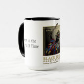 Schwarze Schaf-Kaffee-Tasse Tasse (Vorderseite Links)