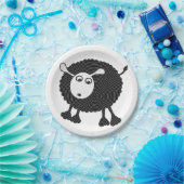 Schwarze Schaf-Papier Plate-$1.50/plate Pappteller (Party)