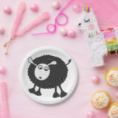 Schwarze Schaf-Papier Plate-$1.50/plate Pappteller (Party)