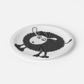 Schwarze Schaf-Papier Plate-$1.50/plate Pappteller (Schrägansicht)