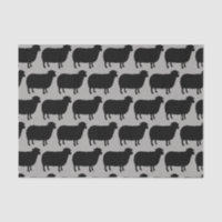 Schwarze Schaf-Silhouette-Muster