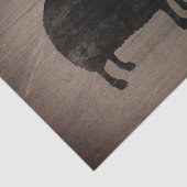 Schwarze Schaf-Silhouette-rustikale Art Seidenpapier (Ausschnitt)
