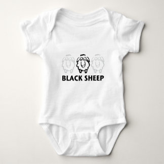 schwarze Schafe Baby Strampler