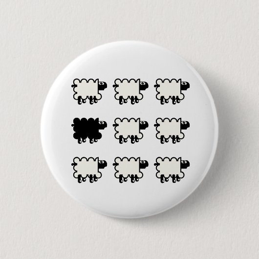 Schwarze Schafe Button (Vorderseite)