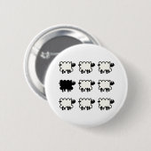 Schwarze Schafe Button (Vorne & Hinten)