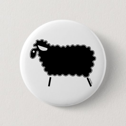 Schwarze Schafe Button (Vorderseite)