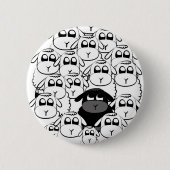 Schwarze Schafe Button (Vorderseite)