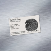 Schwarze Schafe | COOLE CARTOON Magnetische Visitenkarte (Beispiel)