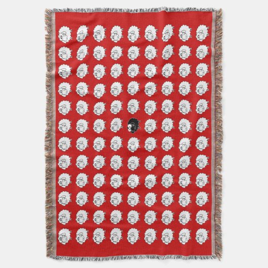 Schwarze Schafe Decke (Vorderseite Vertikal)