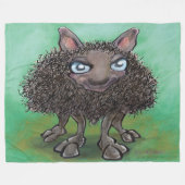 Schwarze Schafe Fleecedecke (Vorderseite (Horizontal))