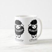 Schwarze Schafe folgen der Herde nie Kaffeetasse (VorderseiteRechts)